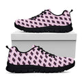 Purple Holy Bible Pattern Print Black Running Shoes