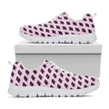 Purple Holy Bible Pattern Print White Running Shoes