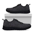 Purple Zodiac Stars Pattern Print Black Running Shoes