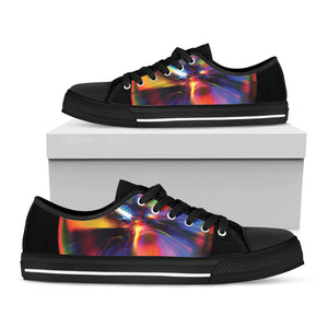 Rave Bubble Print Black Low Top Sneakers