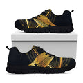 Raven Masonic Eye Print Black Running Shoes