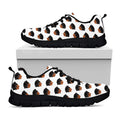 Rottweiler Face Pattern Print Black Running Shoes