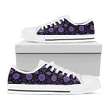 Sahasrara Chakra Pattern Print White Low Top Sneakers