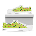 Salmon Sushi And Rolls Pattern Print White Low Top Sneakers