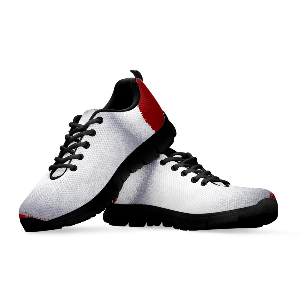 Santa Claus Beard Print Black Running Shoes