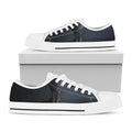 Scary Grey Alien 3D Print White Low Top Sneakers