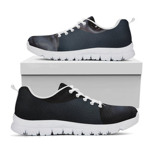 Scary Grey Alien 3D Print White Running Shoes