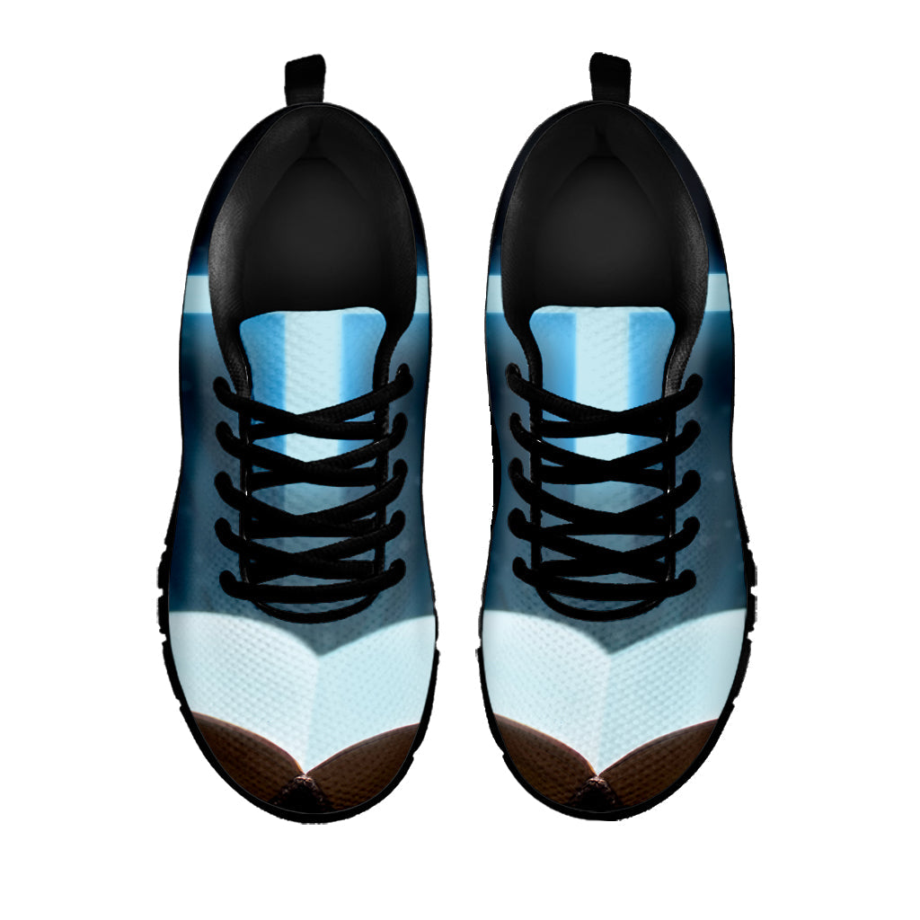 Shining Holy Bible Print Black Running Shoes