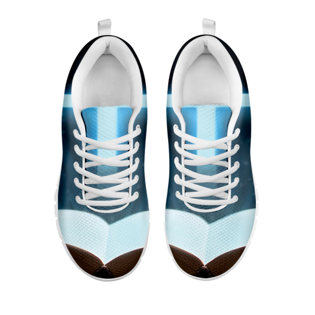 Shining Holy Bible Print White Running Shoes