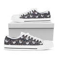 Sloth Family Pattern Print White Low Top Sneakers