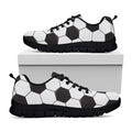 Soccer Ball Print Black Running Shoes