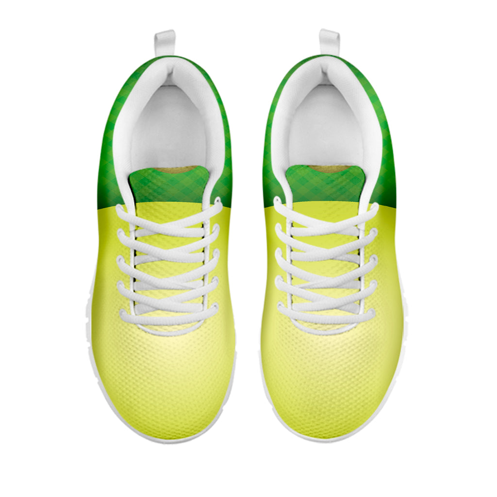 Softball Field And Ball Print White Running Shoes