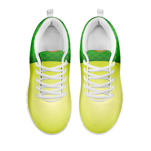 Softball Field And Ball Print White Running Shoes
