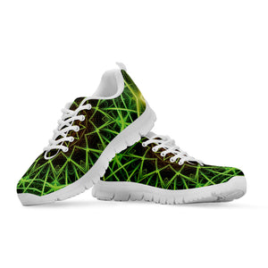Sparkle Kaleidoscope Print White Running Shoes