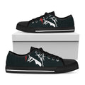 Spartan Molon Labe Print Black Low Top Sneakers