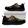 Spiritual Owl With Dreamcatcher Print Black Running Shoes