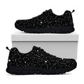 Star Constellations Pattern Print Black Running Shoes