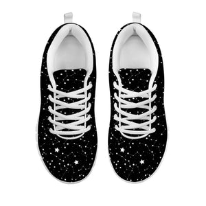 Star Constellations Pattern Print White Running Shoes