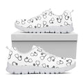 Stethoscope Sign Pattern Print White Running Shoes