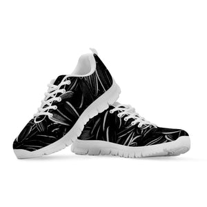 Sunflower Seeds Print White Running Shoes