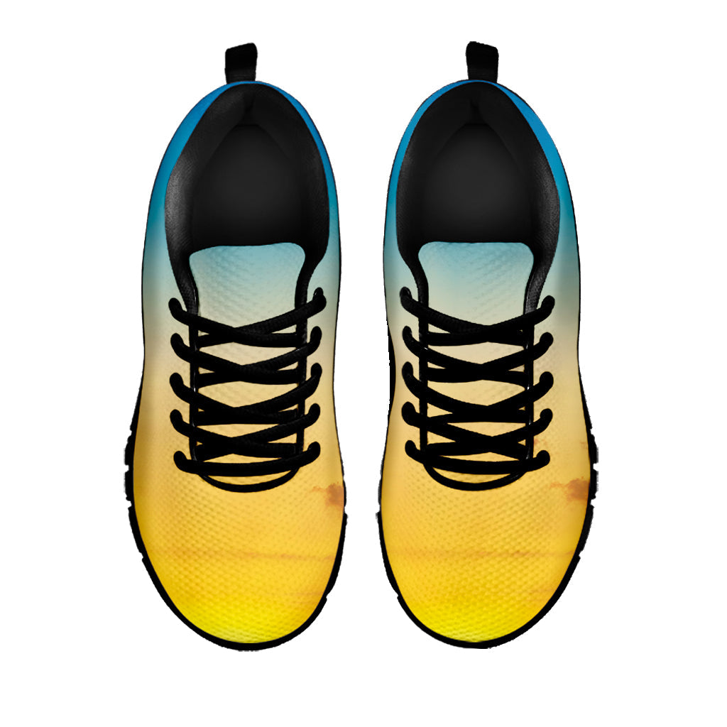 Sunrise Horizon Print Black Running Shoes