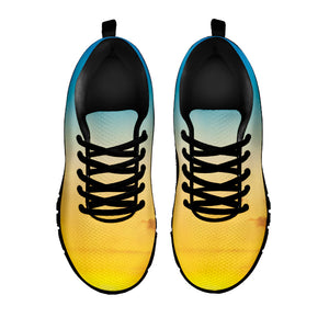 Sunrise Horizon Print Black Running Shoes