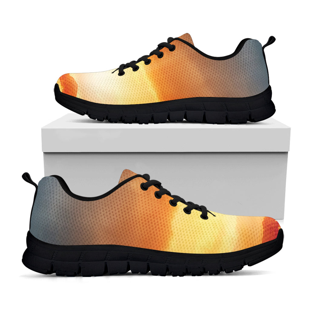 Sunrise Road Print Black Running Shoes