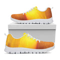 Sunset Over Sea Print White Running Shoes