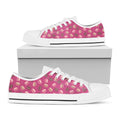 Sweet Macarons Pattern Print White Low Top Sneakers