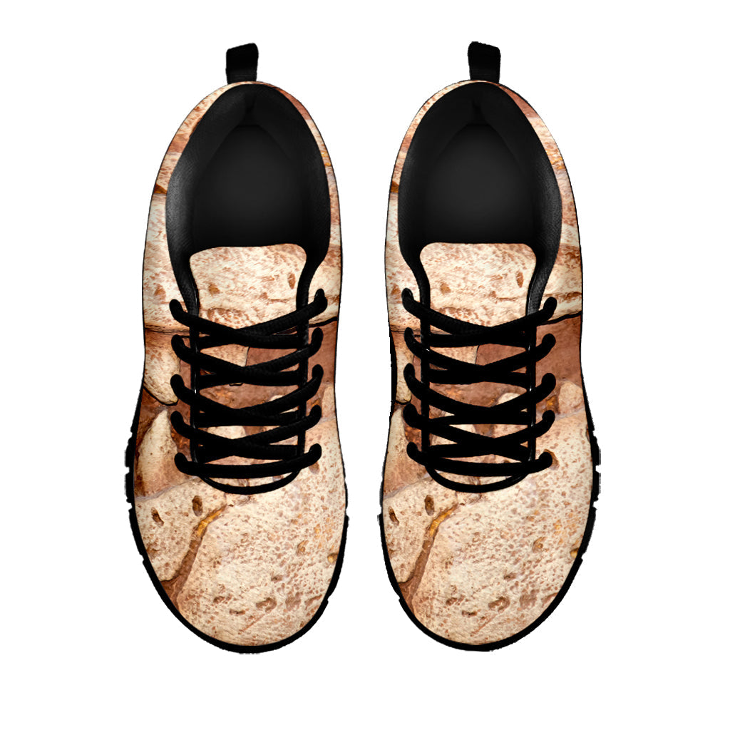 T-Rex Fossil Print Black Running Shoes