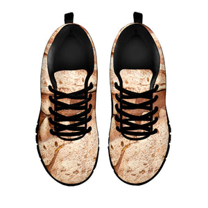 T-Rex Fossil Print Black Running Shoes
