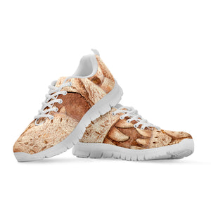 T-Rex Fossil Print White Running Shoes