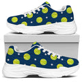 Tennis Sport Pattern Print White Chunky Shoes