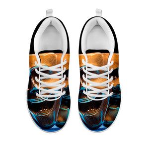 The Sock And Buskin Theatre Masks Print White Running Shoes