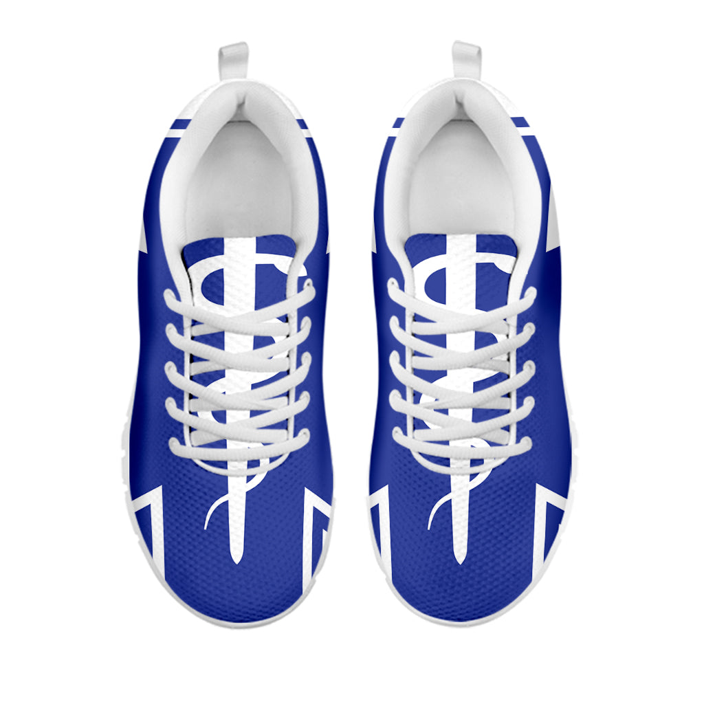 The Star Of Life Paramedic Symbol Print White Running Shoes