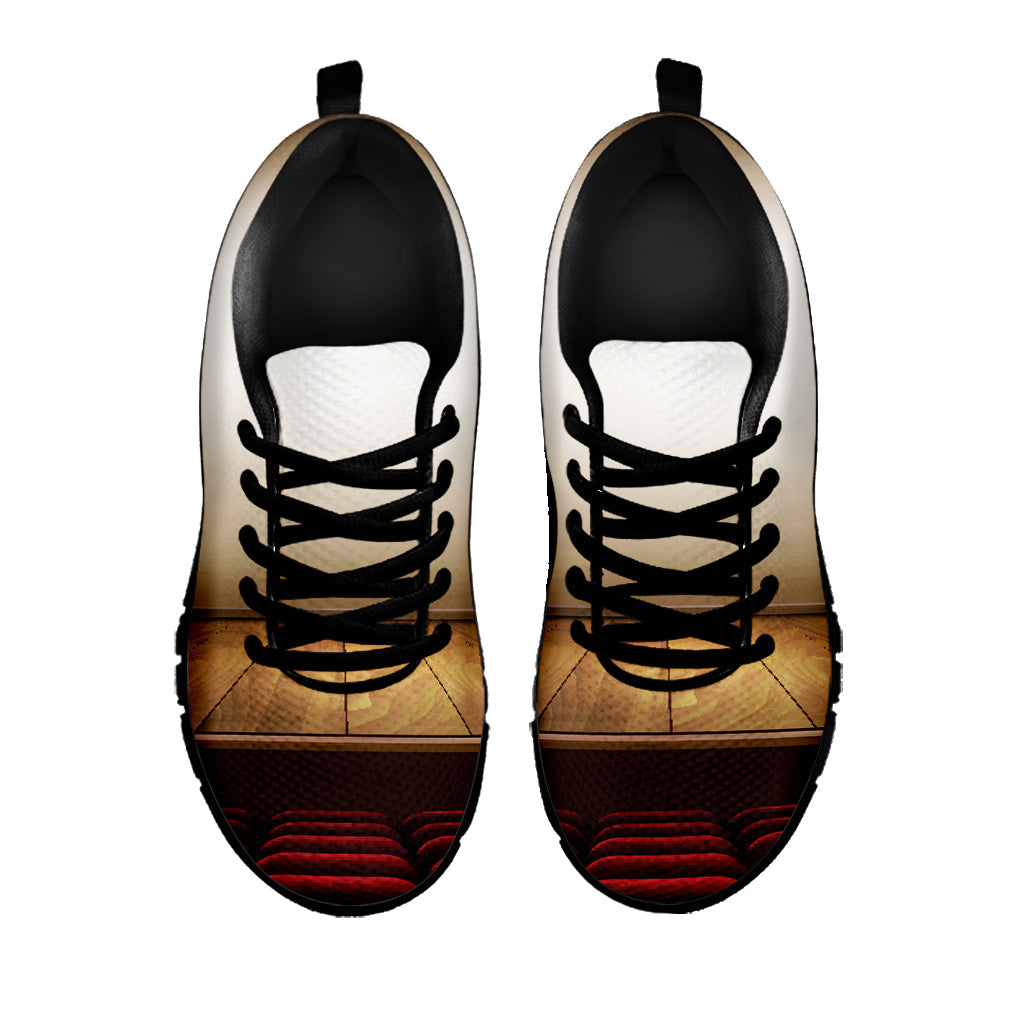 Theater Stage Print Black Running Shoes