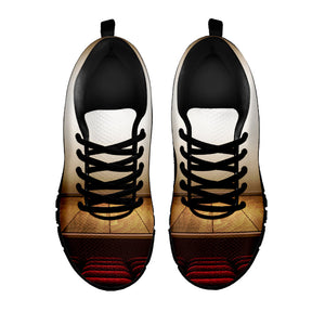 Theater Stage Print Black Running Shoes