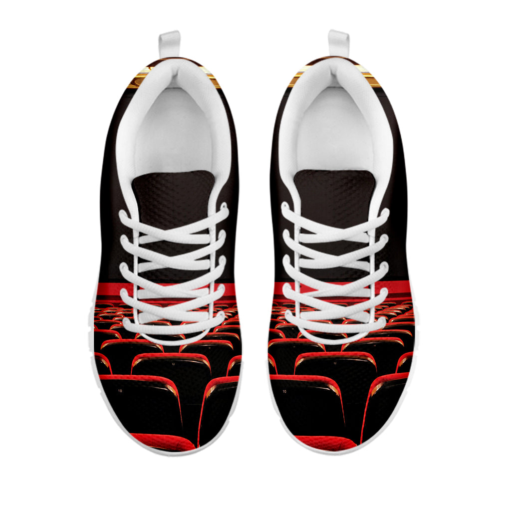 Theatre Stage Print White Running Shoes