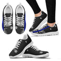 Thin Blue Line Australia White Running Shoes