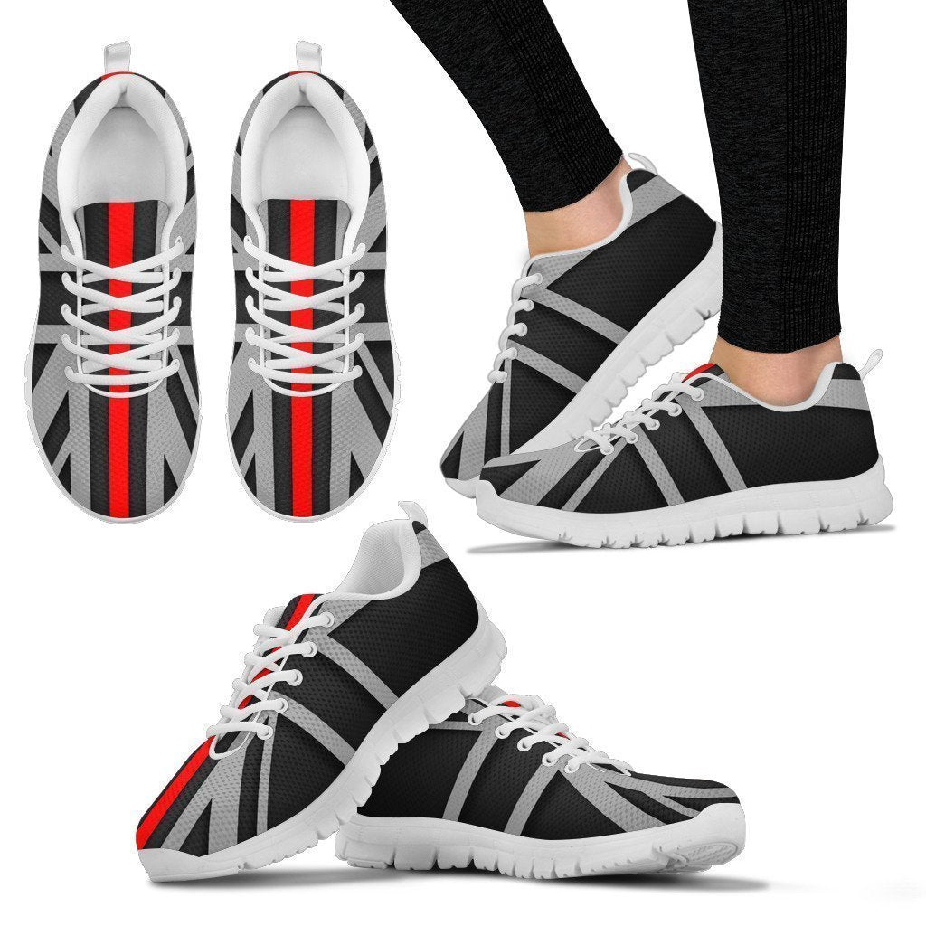 Thin Red Line Union Jack White Running Shoes