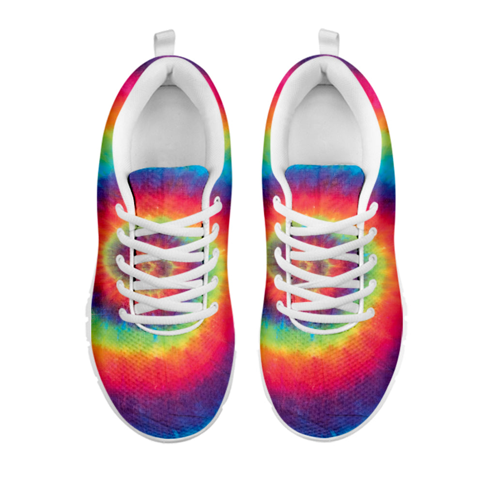 Tie Dye Print White Running Shoes