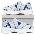 Tie Dye Shibori Pattern Print White Chunky Shoes