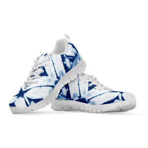 Tie Dye Shibori Pattern Print White Running Shoes