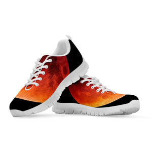 Total Lunar Eclipse Print White Running Shoes
