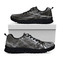 Toy Spiders And Cobweb Print Black Running Shoes