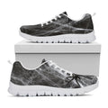 Toy Spiders And Cobweb Print White Running Shoes