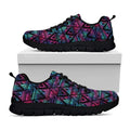 Triangle Ethnic Navajo Pattern Print Black Running Shoes