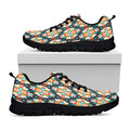 Tribal Native American Pattern Print Black Running Shoes