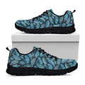 Tropical Denim Jeans Pattern Print Black Running Shoes