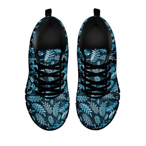 Tropical Denim Jeans Pattern Print Black Running Shoes